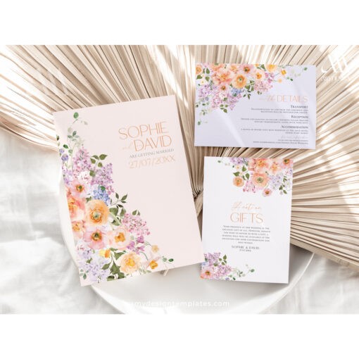 Floral Wedding Invitation Template