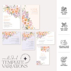 Floral Wedding Invitation Template