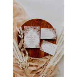 Terracotta Wedding Invitations, Boho Wedding Invitation Suite Templates