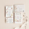 Botanical Wedding Invitations Template Editable, Floral Wedding Invitation Template