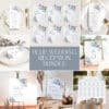 Blue Wedding Reception Bundle Template, Boho Wedding Reception Bundles, Dusty Blue Receptions Bundle, Signs Bundle Templates D018 Amy Design Templates