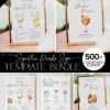 Cocktails Signature Drink Sign Templates Bundle Amy Design