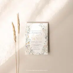 Wildflower Bridal Brunch Invitation, Editable Floral Bridal Shower Brunch Template