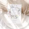 Wildflower Bridal Brunch Invitation, Editable Floral Meadow Brunch Template