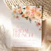 Citrus Bridal Brunch Invitation, Peachy Orange Floral Bridal Shower Brunch Editable Template