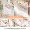 Peach Purple Bridal Brunch Invitation Template Bundle