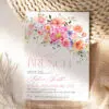 Bright Floral Bridal Brunch Invitation, Colorful Bridal Shower & Birthday Brunch Editable Template