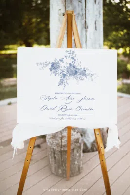 Wedding Welcome Sign Canva Template (Horizontal)