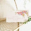 Bright Floral Food Labels Template, Floral printed place cards, Colorful Flowers Place card printable, food label Editable template B066