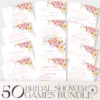 Bridal Shower Games Bundle Editable Printable Template B066