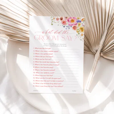 50 Bridal Shower Games Bundle Template Editable, Bright Flowers Bridal Shower Games Printable, Bundle Shower Games B066