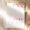Bridesmaid Information Card, Bridesmaid Proposal Card Template, Will You Be My Bridesmaid Card Colorful Floral Bridal Shower B066