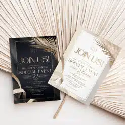 Elegant Business Invitation Template | Editable Corporate & Dinner Party Invite