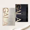 Golden Business Anniversary Invitation | Editable Gala & Dinner Party Template with QR Code