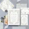 Vintage Wedding Invitation Template, Wildflower Wedding Invitation Cards, Elegant Wedding Printables Template D033