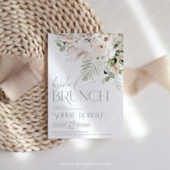 Boho Green Bridal Brunch Invitation Template