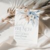 Blue Bridal Brunch Invitation Template | Dusty Blue Boho Pampas Grass Blue Bridal Brunch Invitation Template | Dusty Blue Boho Pampas Grass