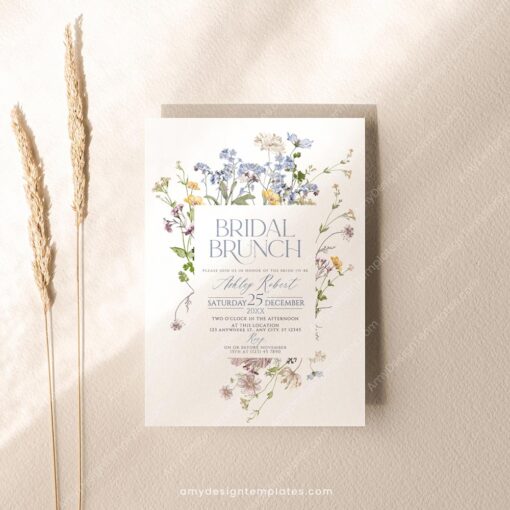 Wildflower Bridal Brunch Invitation
