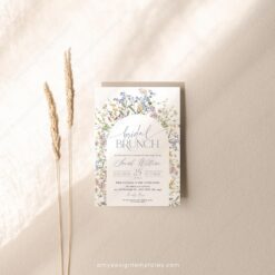 Wild Flower Bridal Brunch Invitation Template