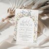Wild Flower Bridal Brunch Invitation Template | Boho Shower Invite Wild Flower Bridal Brunch Invitation Template