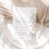 Boho Wildflower Bridal Brunch Invitation, Editable Floral Bridal Shower Template