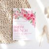 Hot Pink Bridal Brunch Invitation