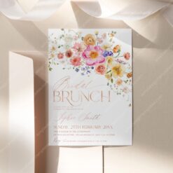 A034 Floral Bridal Brunch Invitation Template Amy Design 5