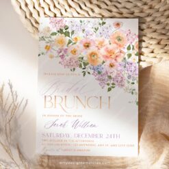 Spring Floral Bridal Brunch Invitation Template