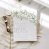 Greenery Bridal Brunch Invitation Template | Rustic Eucalyptus Greenery Bridal Brunch Invitation Template