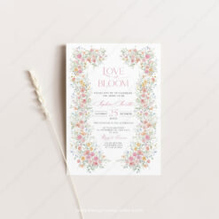 Love in Bloom Bridal Shower Brunch Invitation Template