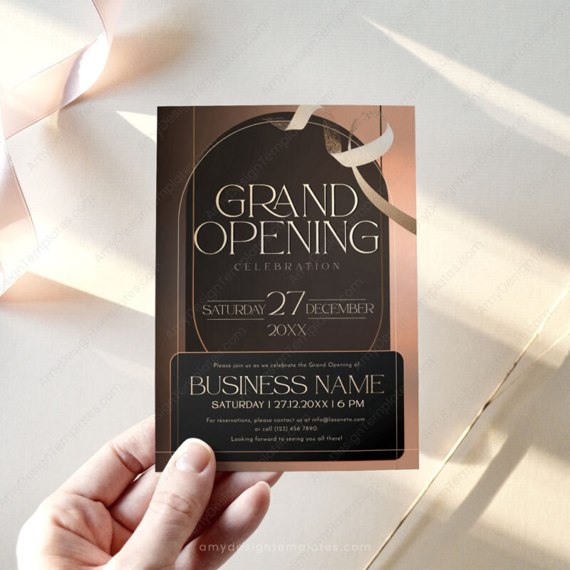 5+ Chic Salon Grand Opening Invitation Templates: Announce Your Arrival in Style A Gallery of Glamorous Salon Grand Opening Invitation Styles C001