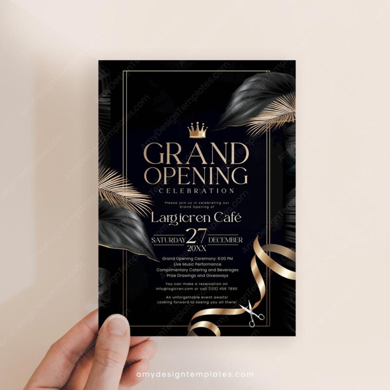 5+ Chic Salon Grand Opening Invitation Templates: Announce Your Arrival in Style A Gallery of Glamorous Salon Grand Opening Invitation Styles C003