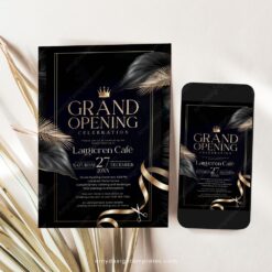 C003 Grand Opening Invitation Amy Design Templates 4