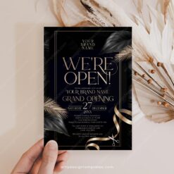 C004 Grand Opening Invitation Amy Design Templates 1