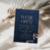 Shop Grand Opening Invitation Template | Navy Gold Business Invite