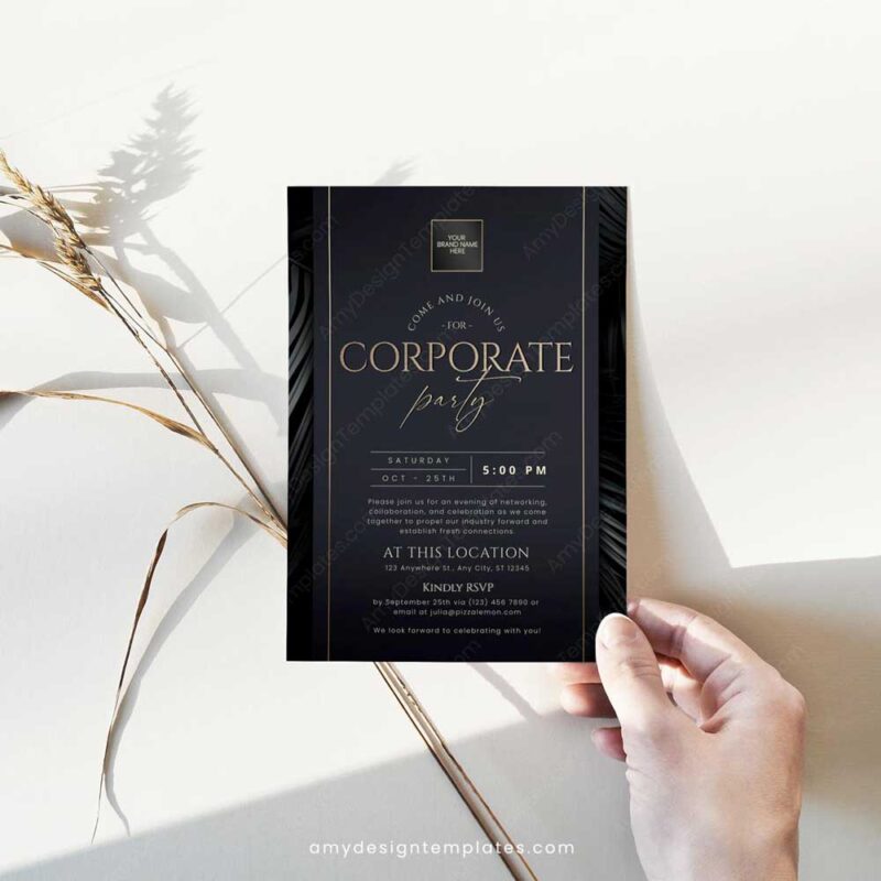 Corporate Party Invitation Template Corporate Party Invitation Template