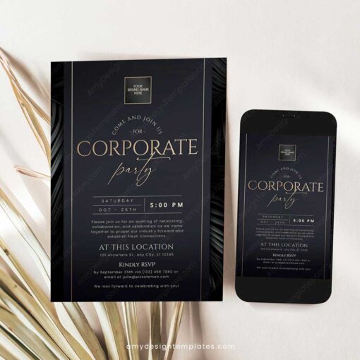 Corporate Party Invitation Template - Image 2