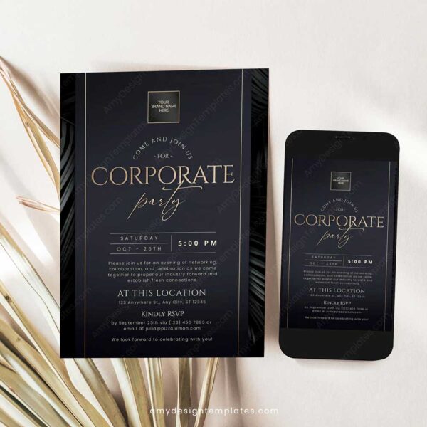 Corporate Party Invitation Template