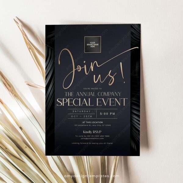 Business Invitation Template | Join Us Invitation Card Printable