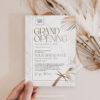 Formal Ribbon Grand Opening Flyer Template | Event Invitation Printable