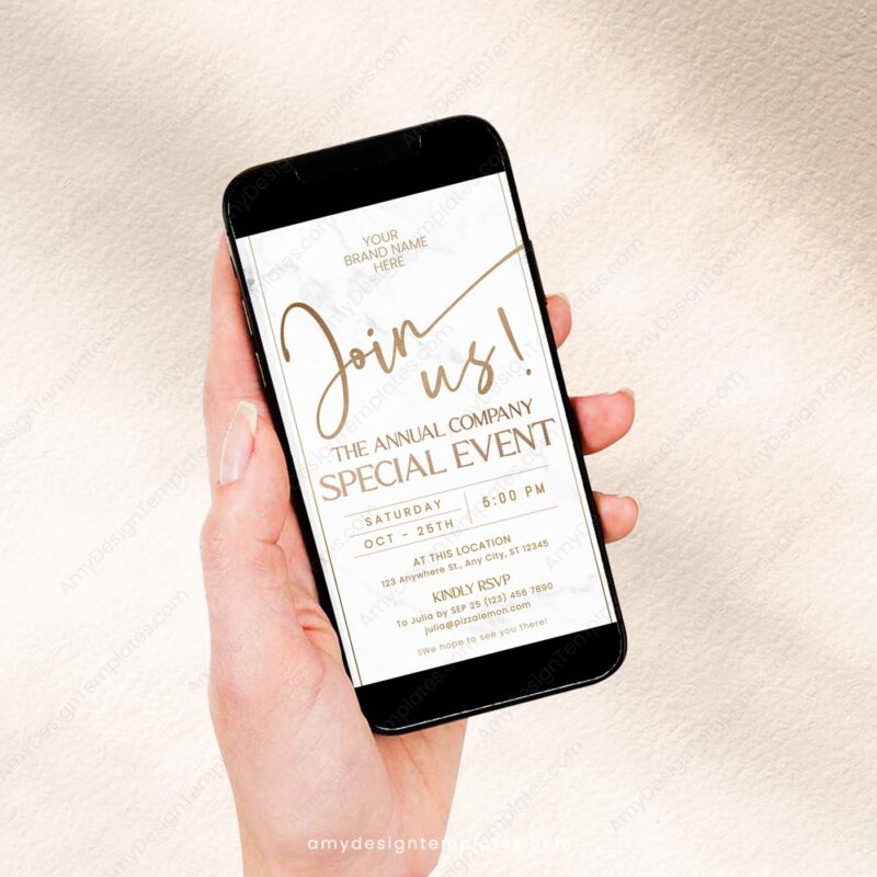 Business Anniversary Invitation Templates | Please Join Us Invitation Card