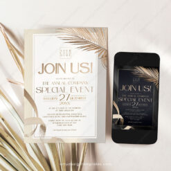 C033 Dinner Party Invite Amy Design Templates 6