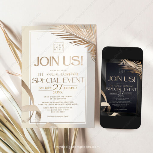 Dinner Party Invite Template - Image 3