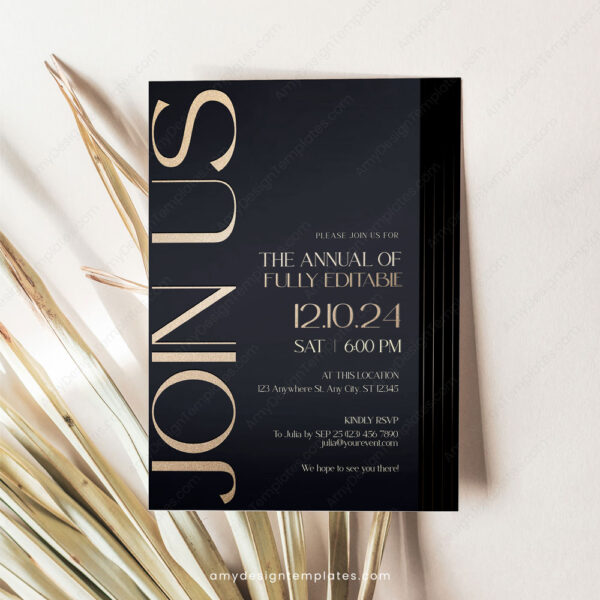 Business Event Invitation Templates | Join Us Invite Card Printable