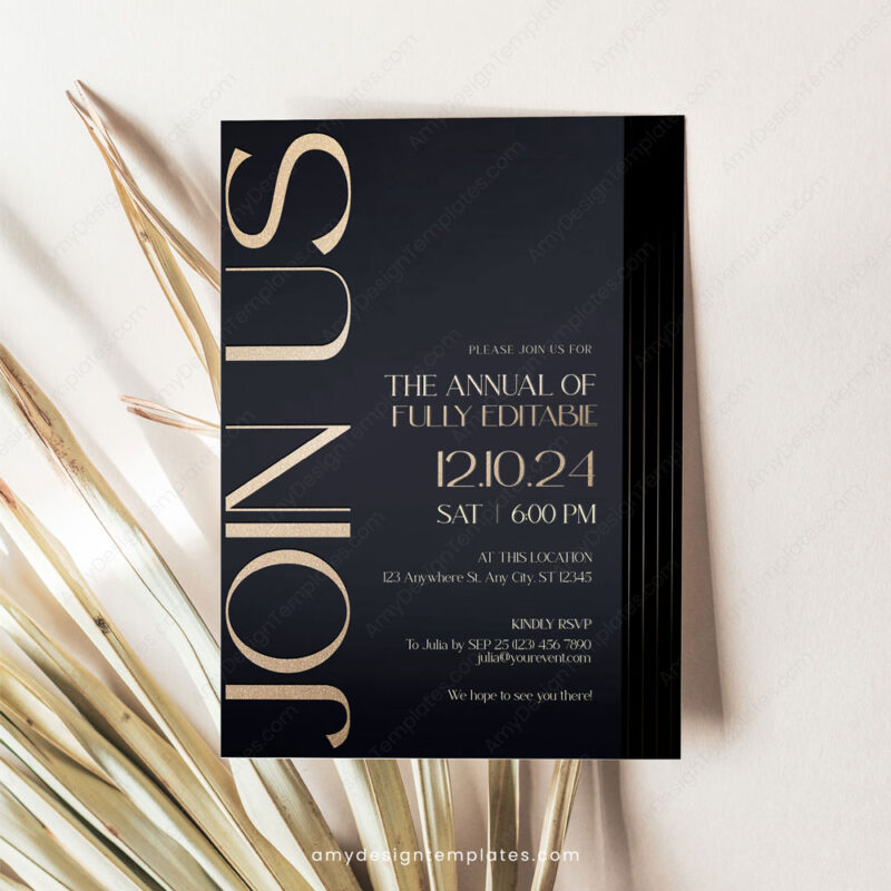 Business Event Invitation Templates | Join Us Invite Card Printable