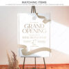Golden Grand Opening Flyer Template | Ribbon Cutting Event | Launch Party Invitation Grand Opening Sign Template | Welcome Sign | Banner New Store Opening Poster Printable