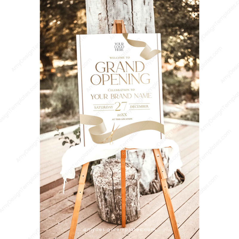 Grand Opening Sign Template | Welcome Sign | Banner New Store Opening Poster Printable Grand Opening Sign Template | Welcome Sign | Banner New Store Opening Poster Printable