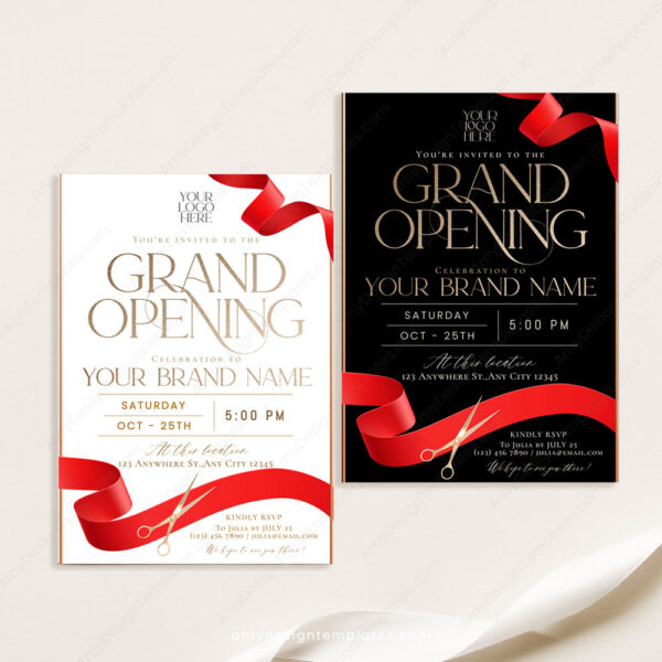 Grand Opening Invitation Template | Product Launch Invitation