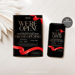 C057 Grand Opening Invitation Amy Design Templates 3
