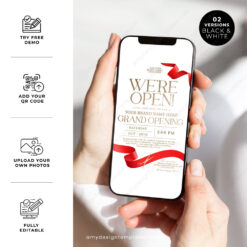 C057 Grand Opening Invitation Amy Design Templates 4